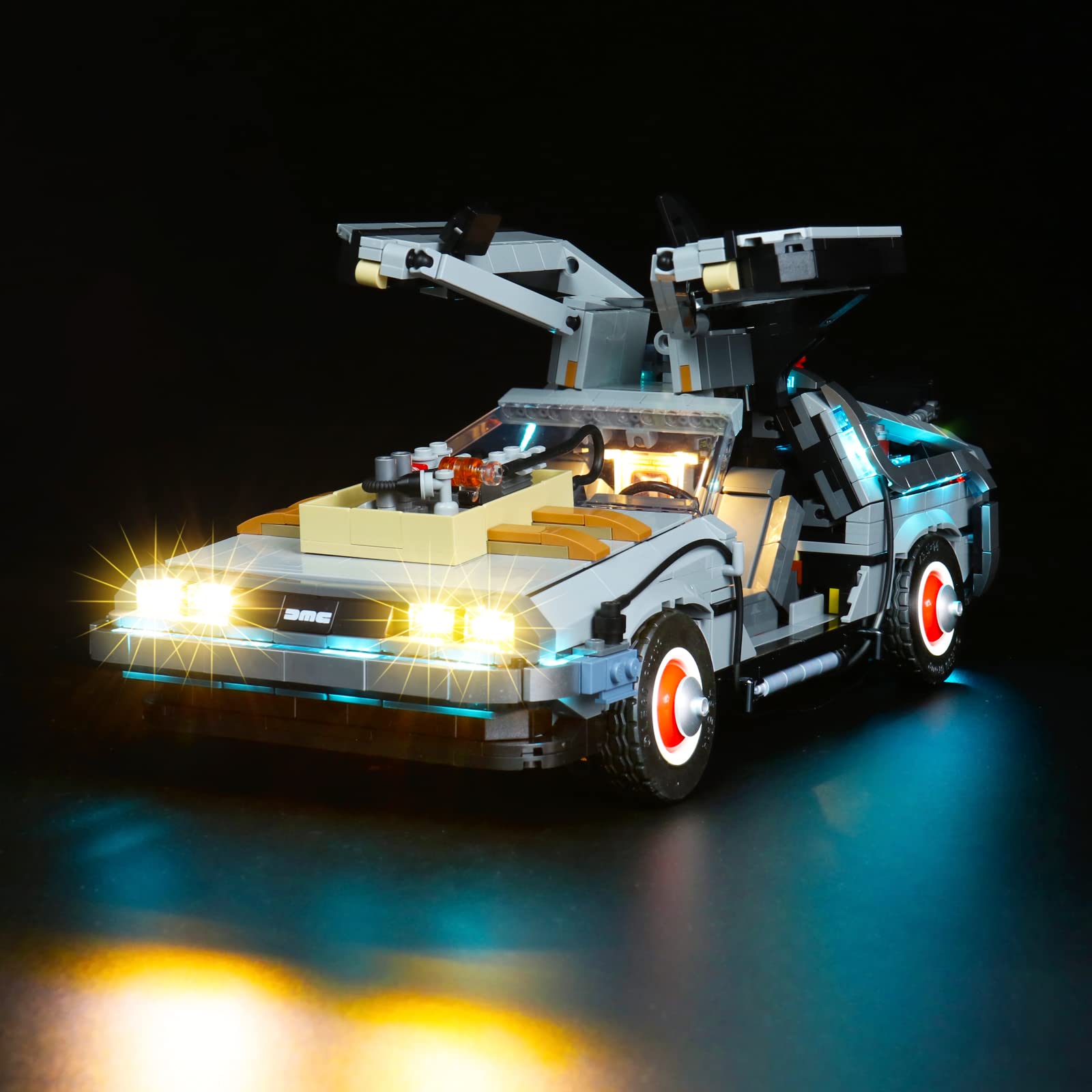 Update Version 10300 LED Lighting Set Compatible with Lego Time Machine - Back to the Future Creator Building Blocks Model, Light Kit for Back to The Future Time Machine (Not Model) — image 1