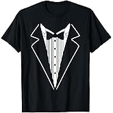 Tuxedo (Black Navy Blue Royal Blue Brown Gray) T-Shirt