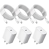 10FT iPhone Fast Charger,3Pack Extra Long[Apple MFi Certified]iPhone Charger Fast Charging Quick 10Foot USB C to Lightning Cable Cord Adapter Block for iPhone 14 Pro Max/14 Plus/13/12Mini/11/XS/X/iPad