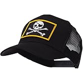 e4Hats.com Skull and Choppers Embroidered Military Patched Mesh Cap