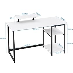 GreenForest Computer Desk with Monitor Stand and