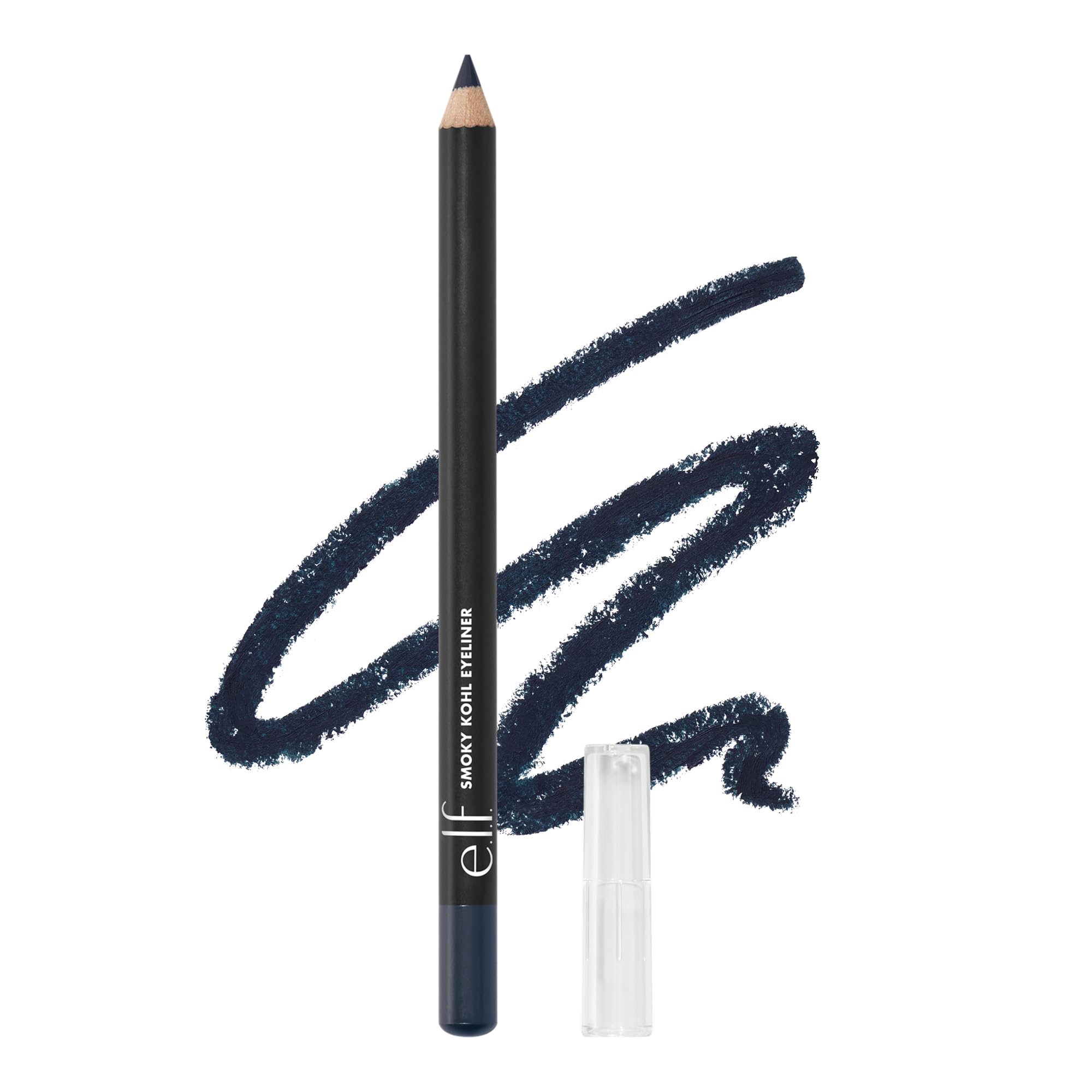 Photo 1 of e.l.f. Smoky Kohl Eyeliner, Eye Pencil For Creating Long-Lasting, Bold, High-Pigmented Makeup Looks, Vegan & Cruelty-Free, Vintage Denim