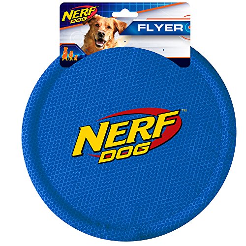 Nerf Dog Nylon Flying Disk Dog Toy, Large, Blue