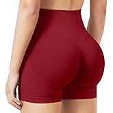 kkootapuakh Women Workout Gym Shorts 4.5 Scrunch Butt Lifting Tummy Control Shorts Comfy Running Seamless Booty Biker Shorts