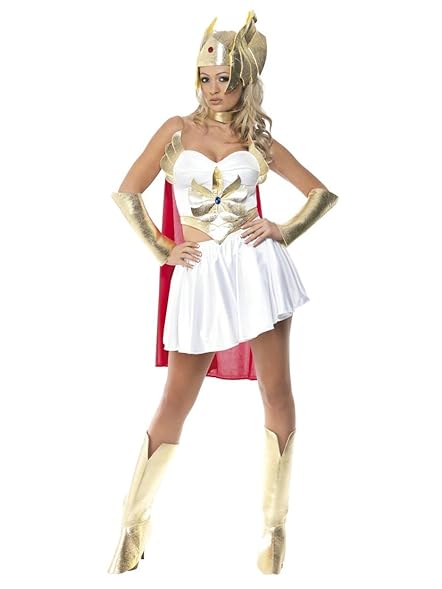 HeMan Superhero She-Ra Ladies Fancy Dress Costume Party Outfit