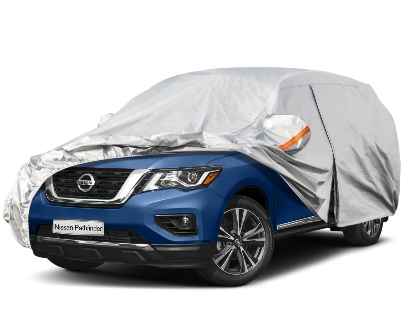 Photo 1 of Kayme 6 Layers SUV Car Cover Custom Fit for Nissan Pathfinder (2005-2025) Waterproof All Weather for Automobiles, Outdoor Full Cover Rain Sun UV Protection.Silver