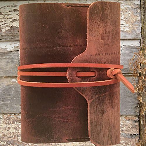 Medieval style leather bound journal notebook sketchbook diary guestbook A5 size by Papyrus Crafts