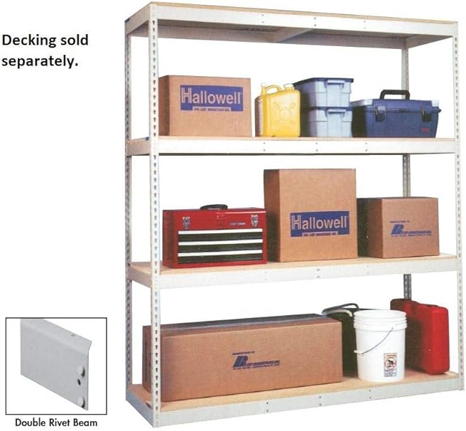 Hallowell Rivet, Double Rivet Shelving Starters4 Shelf