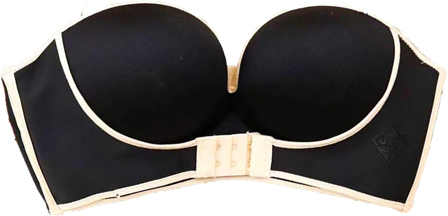 XYDM Women Sexy Invisible Bras Strapless Underwear Front and Behind