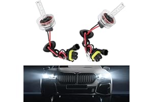 icykale Pack-2 Car H11 Bulb, 35W 3200LM Super Bright 6000K Bulb with Plug and Play Base High Temperature Resistant Harness, IP67 Waterproof Shockproof Quartz Bulb, Universal for Cars (White)