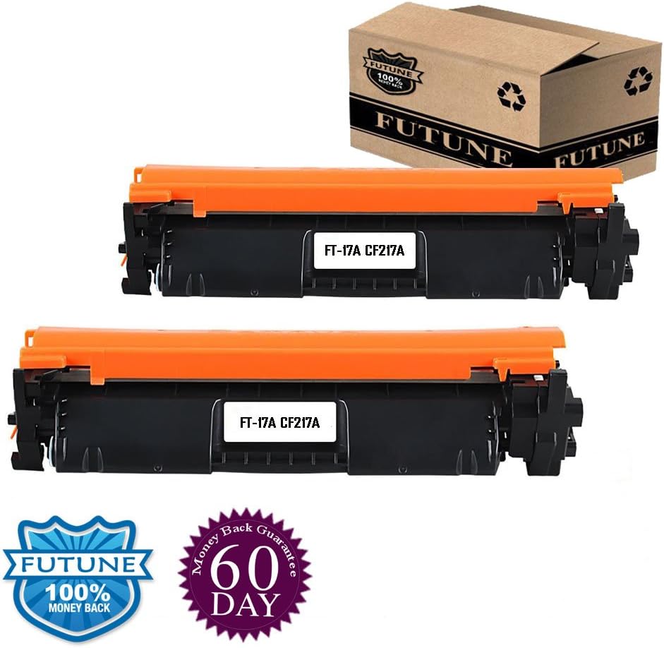 2 Pack Compatible CF217A ( With Chip ) Toner Cartridge Replacement For for HP 17A CF217A HP M102w HP Laserjet Pro M102w M102a HP Laserjet Pro MFP M130fw M130 M130fn M130nw M130a Printers 2PK Black by