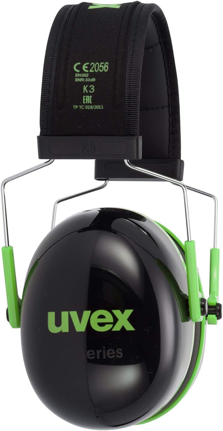 Uvex K-Series Safety Earmuffs - Hearing Protection Ear Defenders - Different Levels of Attenuation, Green, ~ - Image 4