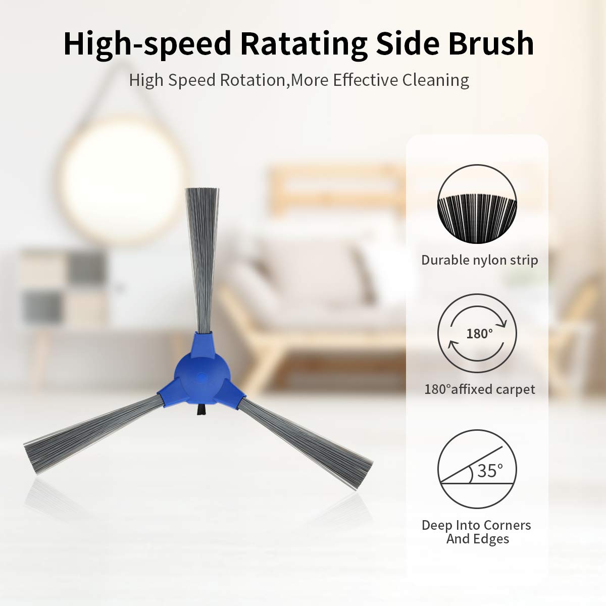 Keenstone Replacement Parts Kit for Eufy RoboVac 11S, RoboVac 30, RoboVac 30C, RoboVac 15C, RoboVac 12, RoboVac 35C Robotic Vacuum Cleaner Accessory