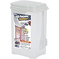 Buddeez Flour and Sugar Container - 3.75 Quart All Purpose Kitchen Organization and Storage Unit, Large Food Storage Container For Kitchen and Organizing Your Pantry (with Scoop)