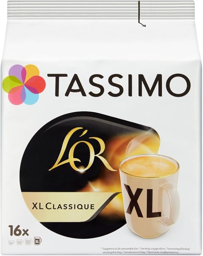 Tassimo L'OR XL Classique Coffee Pods (16 pods, 16 servings) Amazon.co
