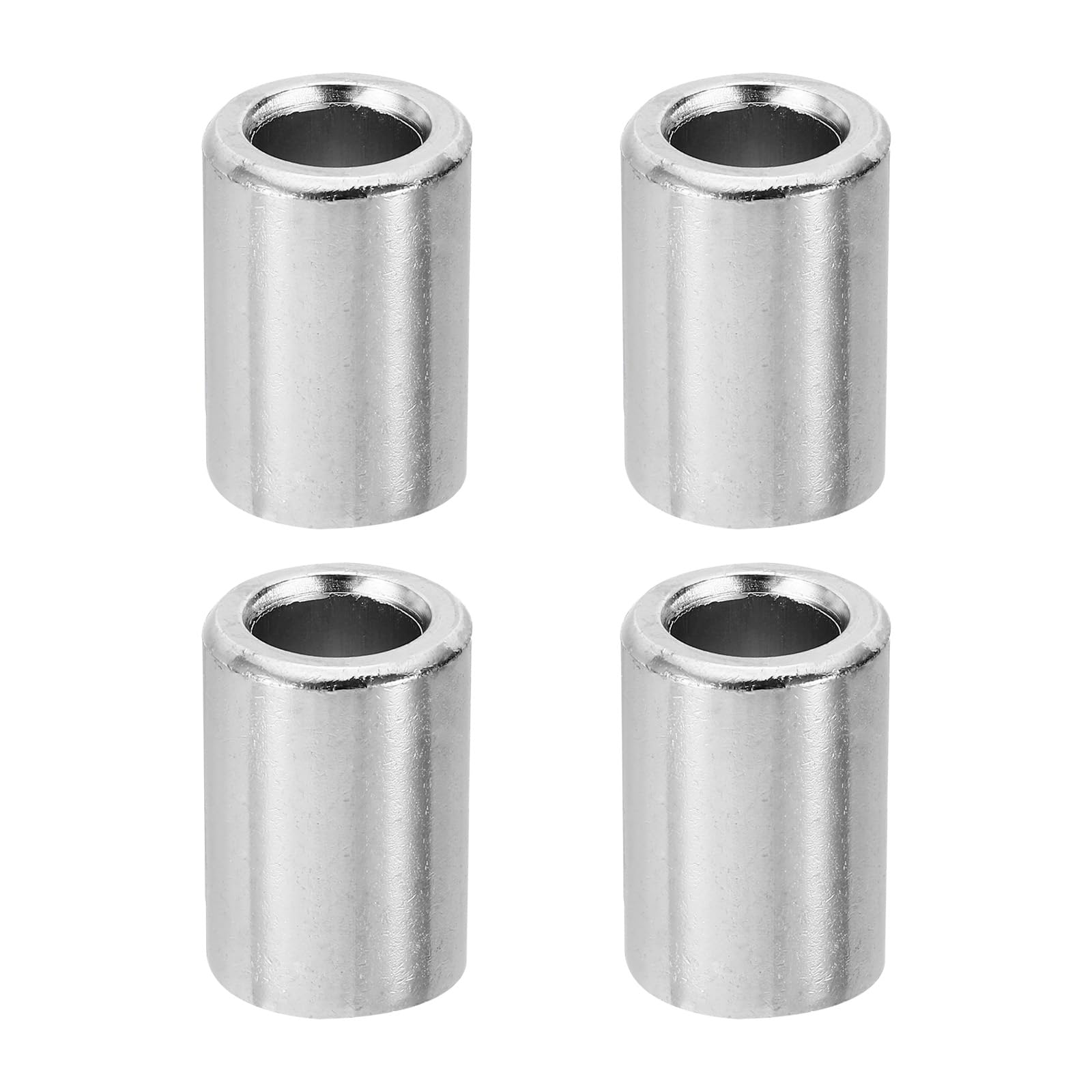 PATIKIL M12 Steel Spacers, 4 Pcs Metal Spacers Steel 12.2mm ID x 20mm OD x 36mm L Carbon Steel Spacer Screw Standoff Round for 1/2in or M12 Screw Bolts