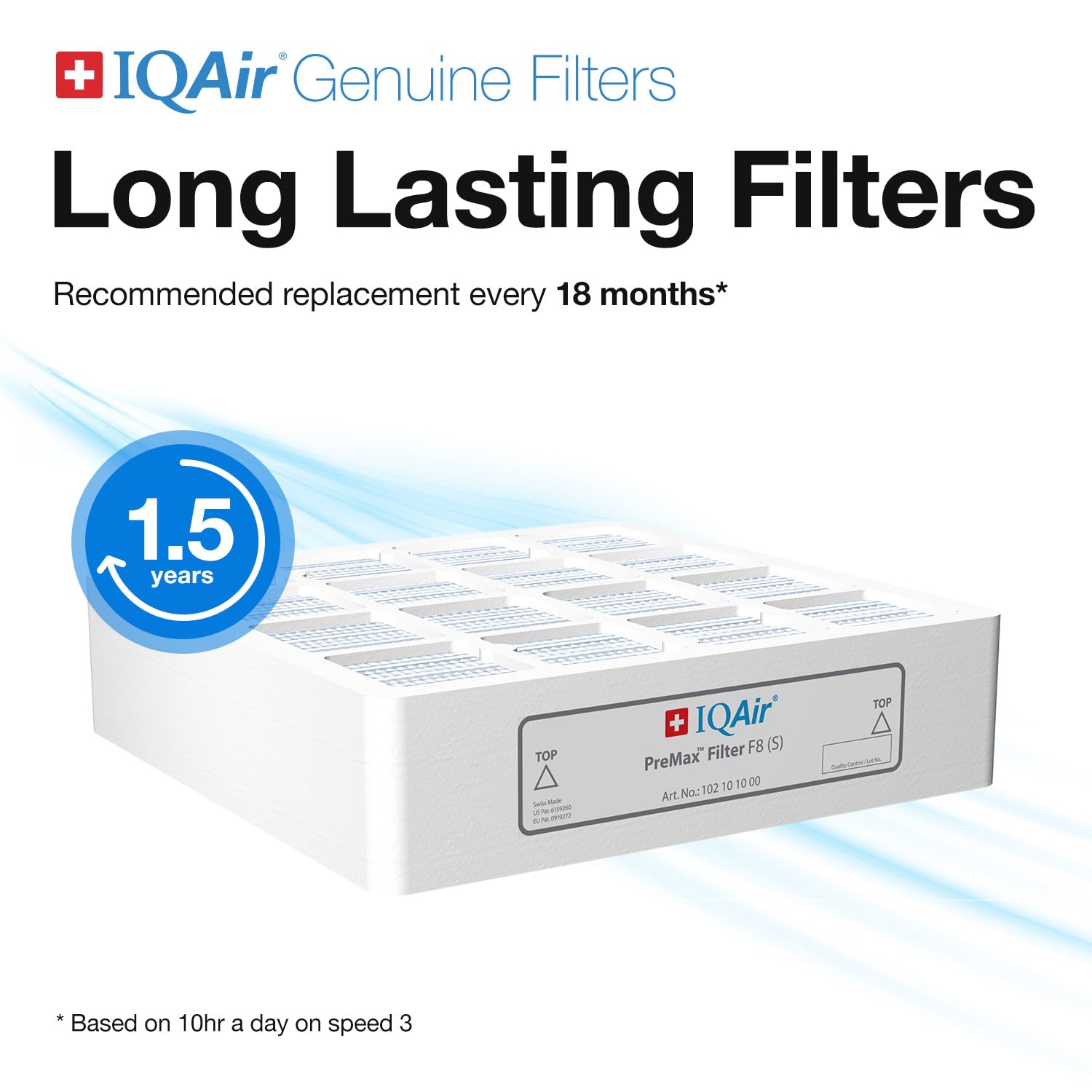 IQAir PreMax Prefilter - Genuine Replacement Air Filter For IQAir HealthPro Series - Controls Coarse and Fine Particles - Dust, Mold Spores, and Powder - Swiss Made Filters For Air Purifiers