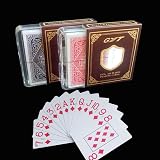 pengxiaomei Two Decks Poker Cards PVC Waterproof Plastic Coated Black Red view 2