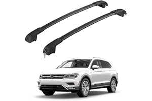 HmmtyRack Lockable Car Roof Rack Cross Bars Compatible with Volkswagen VW Tiguan 2018-2024 & Taos 2022-2024, Aluminum Crossbars for Roof Rack Cargo Carrier Bag Kayak Canoe Bike