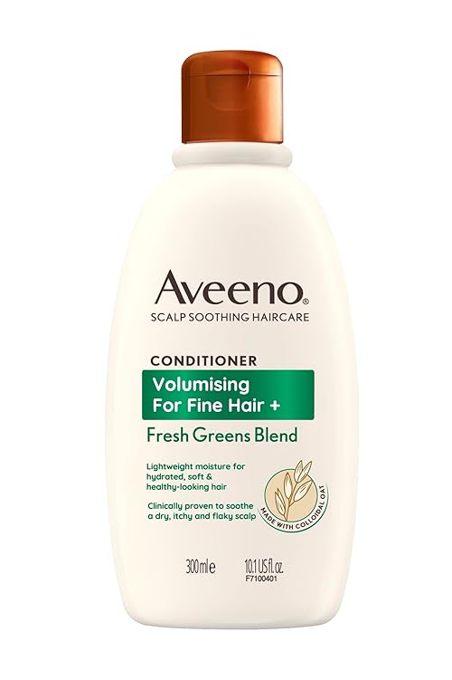 Aveeno Scalp Soothing Haircare Volumising Conditioner, Fresh Green Blend, with Colloidal Oat Extract, for Fine Hair, Soothes Dry, Itchy & Flaky Scalp, pH Balanaced, Clinically Proven, 300ml