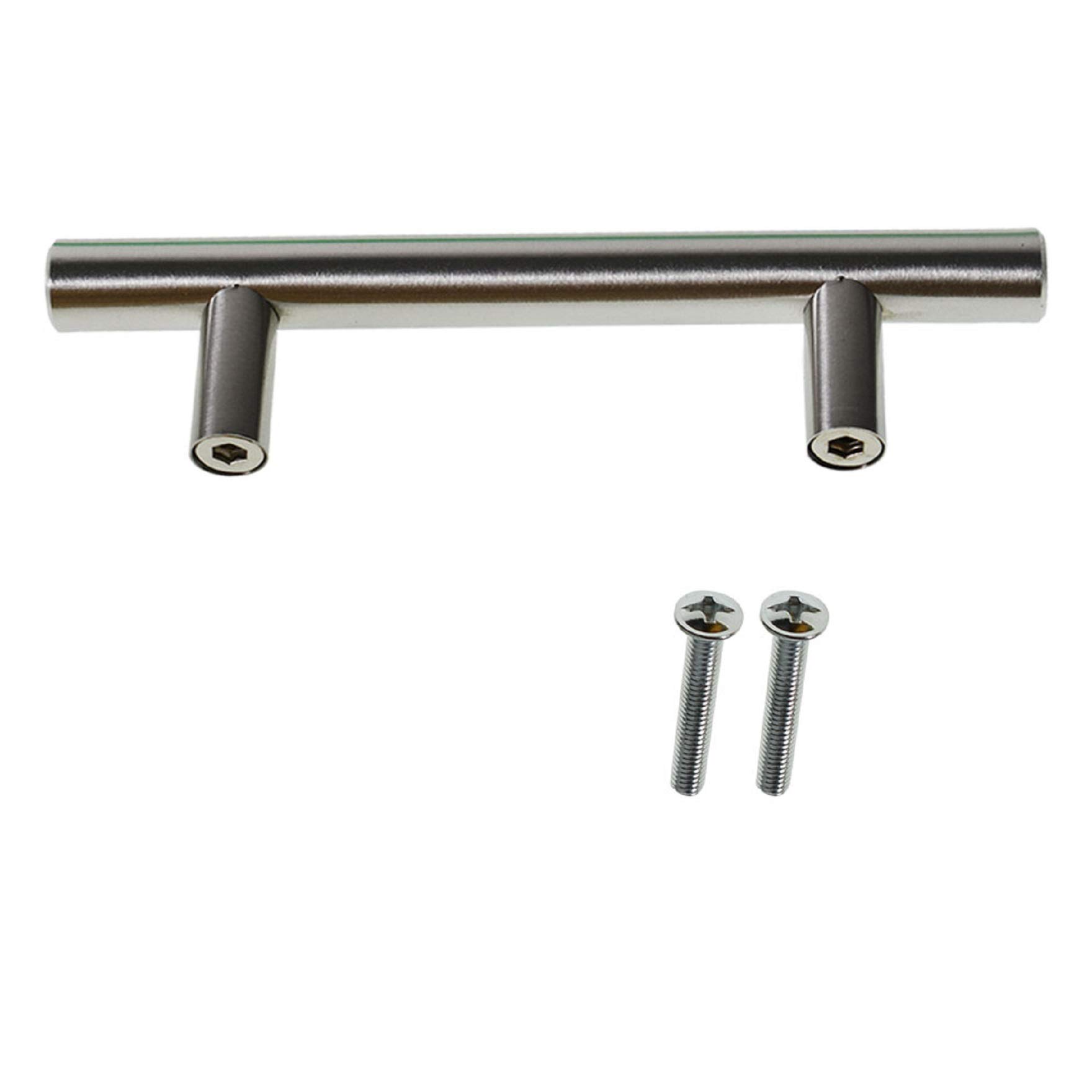 AISENPARTS 30 Pack Kitchen Cabinet Door Handle 150mm Brushed Nickel Stainless Steel Hole Center 96mm T Bar Handle Furniture Drawer Pulls