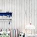 H2MTOOL Faux Wood Wallpaper, White Temporary Removable Peel and Stick Wallpaper Self Adhesive (17.7” x 78.7”, White)