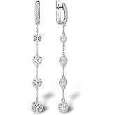 Santuzza Sterling Silver Simulated Diamond Hypoallergenic Earrings for Women