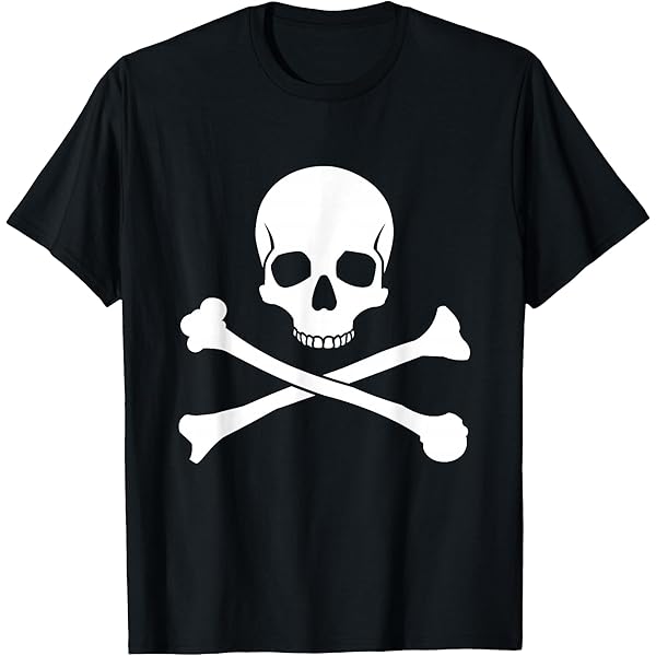 Amazon.com: Skull & Crossbones T Shirt T-Shirt : Clothing, Shoes
