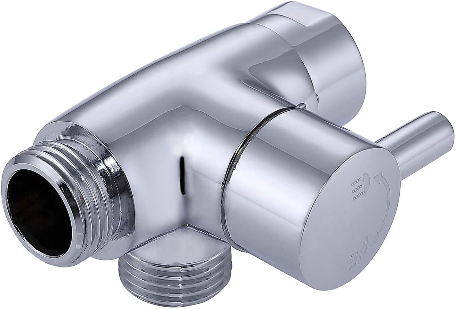 All Metal Shower Arm Diverter, G 1/2 3 Way Shower Diverter Valve For Hand Held Showerhead and