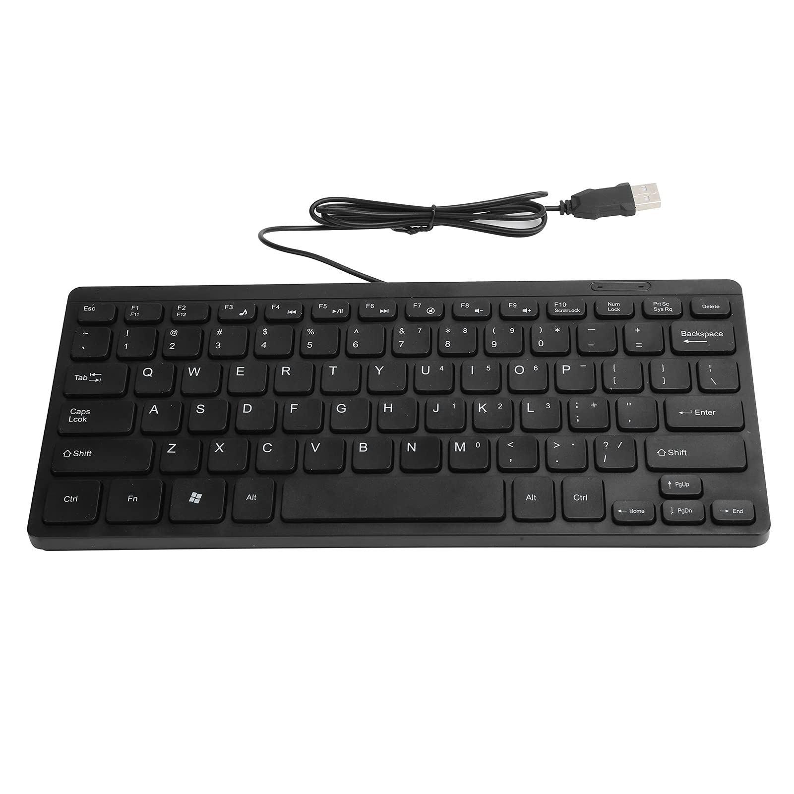 01 USB Keyboard, Strong Impact Resistance Mini Keyboard Extra-Long Cable Convenient for Office for Home