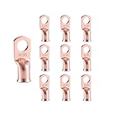 RIOCAN 10pcs 2 AWG-3/8”(M10) Ring Terminals 2