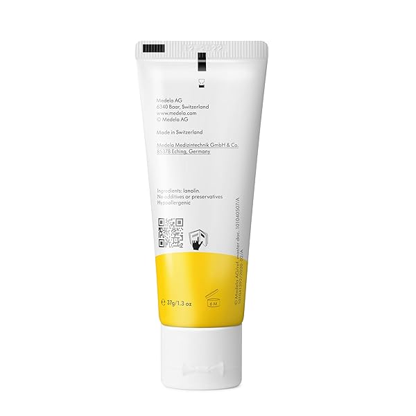 MEDELA PURELAN LANOLIN NIPPLE CREAM, FAST RELIEF FOR SORE NIPPLES & DRY SKIN DURING BREASTFEEDING, SAFE FOR BREASTFEEDING BABY, NATURAL, HYPOALLERGENIC, FRAGRANCE-FREE, 37G