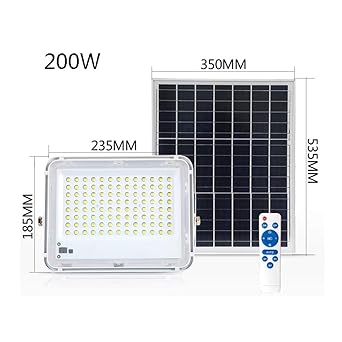 Solar Foco Proyector LED con mando a distancia, IP66 a prueba ...