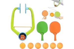 SHBLOMK Door Ping Pong Game Over The Door, Adjustable Doorway Game Pingpong Trainer, Door Jam Pingpong Starter Kit, Portable Table Tennis Exerciser Set with Racket and Balls