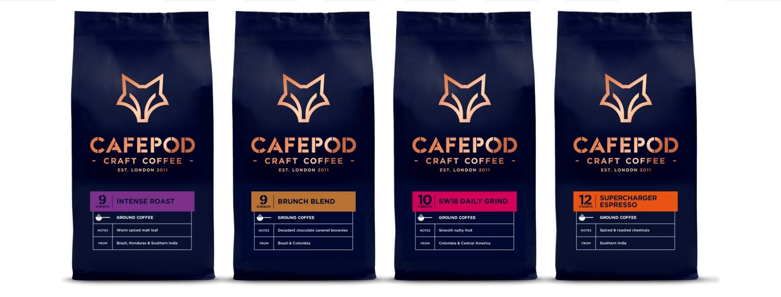 Buy CAFEPOD Craft Ground Coffee 100 Recyclable and resealable
