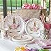 Premium Unicorn Birthday Party Supplies Set, Paper Plates And Cups for 12 by Party Crush, Great for Kids Birthdays and Baby Showers