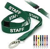 CKB LTD Green Staff Lanyards Breakaway Safety Lanyard 1.5cm 51cm Pack 10 view 4