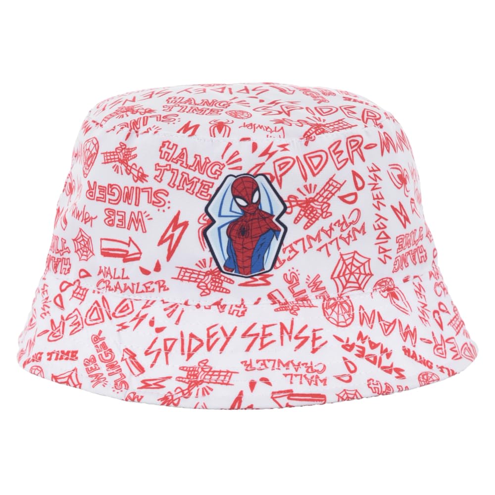 CARTOON Spiderman Marvel Bucket Hat Kids Summer Polyester Hat