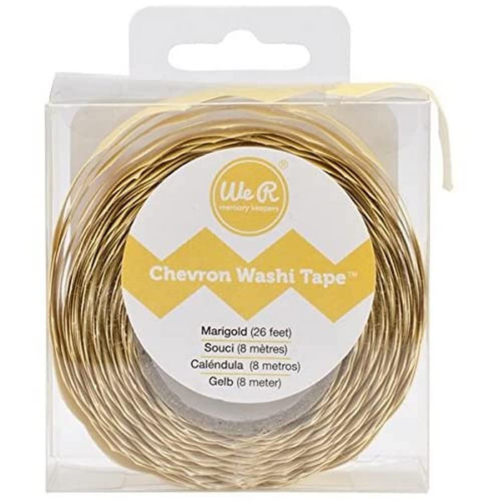 Washi We R Memory Keepers Chevron Tape, Marigold — image 1