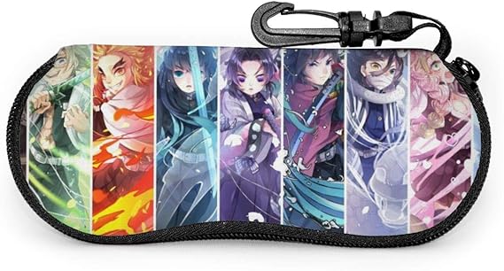 Amazon 鬼滅の刃 メガネケース ファスナー式 眼鏡ケース サングラスケース メガネポーチ擦り傷 防止 防水 小物入れ 金属フック付き 柔らかいネオプレン 軽量 サングラス 眼鏡小物 通販
