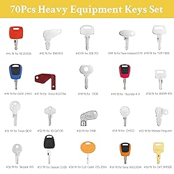 70 Heavy Equipment Keys Master Set, Machine Keys