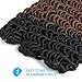 Faux locs crochet hair curly faux locs 12inch 6packs wave braiding hair curly end Goddess Locs Synthetic Braids Hair Extensions(OT/30)