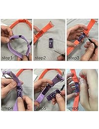 correas de carga Fitbit HR I SMILE, edición especial colorida de silicona suave ajustable, pulsera de reemplazo con hebilla de gancho de metal para correas de carga HR Fitbit