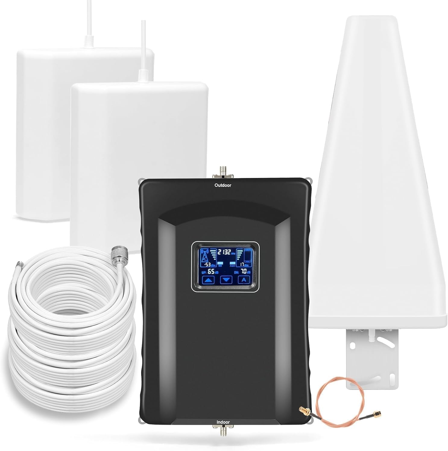 Photo 1 of Cell Phone Booster for Home,Up to 6500 sq ft,Cell Phone Signal Booster for Band 66/25/2/4/5/12/13/17,Boost 5G 4G Data for All U.S. Carriers FCC Approved