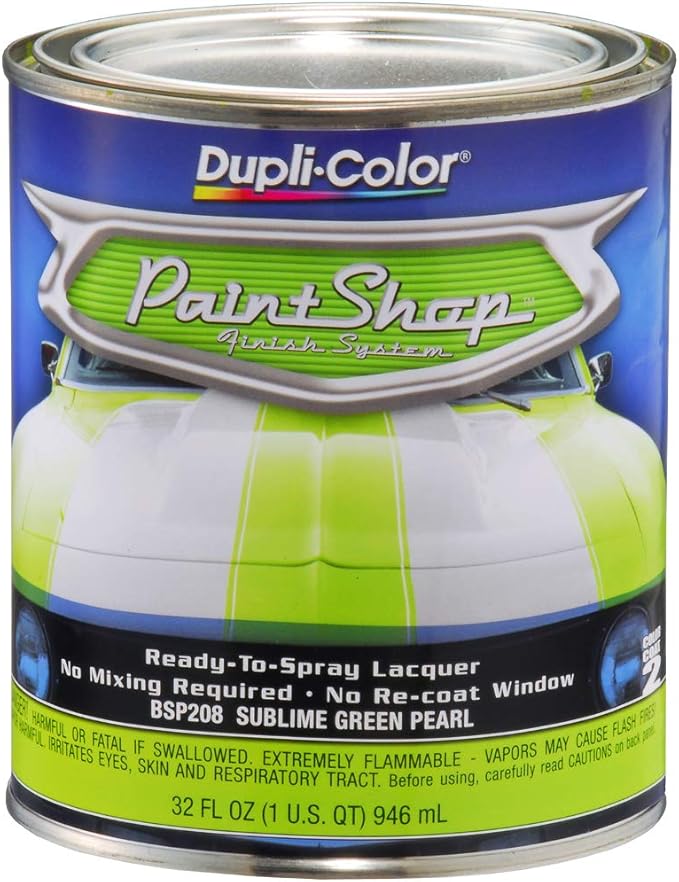 DupliColor BSP208 Sublime Green Pearl Paint Shop Finish System 32 oz., Paint, Body & Trim