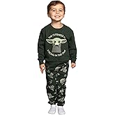 Star Wars Yoda Grogu The Cuteness is Strong in This One Green Sweatshirt and Pants Set
