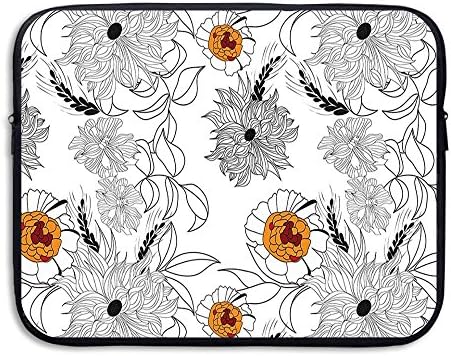 XINSHOU Simplistic Flower Petals Nature Beauty Florets Growth Laptop Sleeve Case Bag Cover For 13-15 Inch Notebook Computer 13 Inch