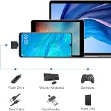 BORLTER CLAMP USB C to USB A Adapter 2 Pack Black USB-C to USB-A OTG view 2