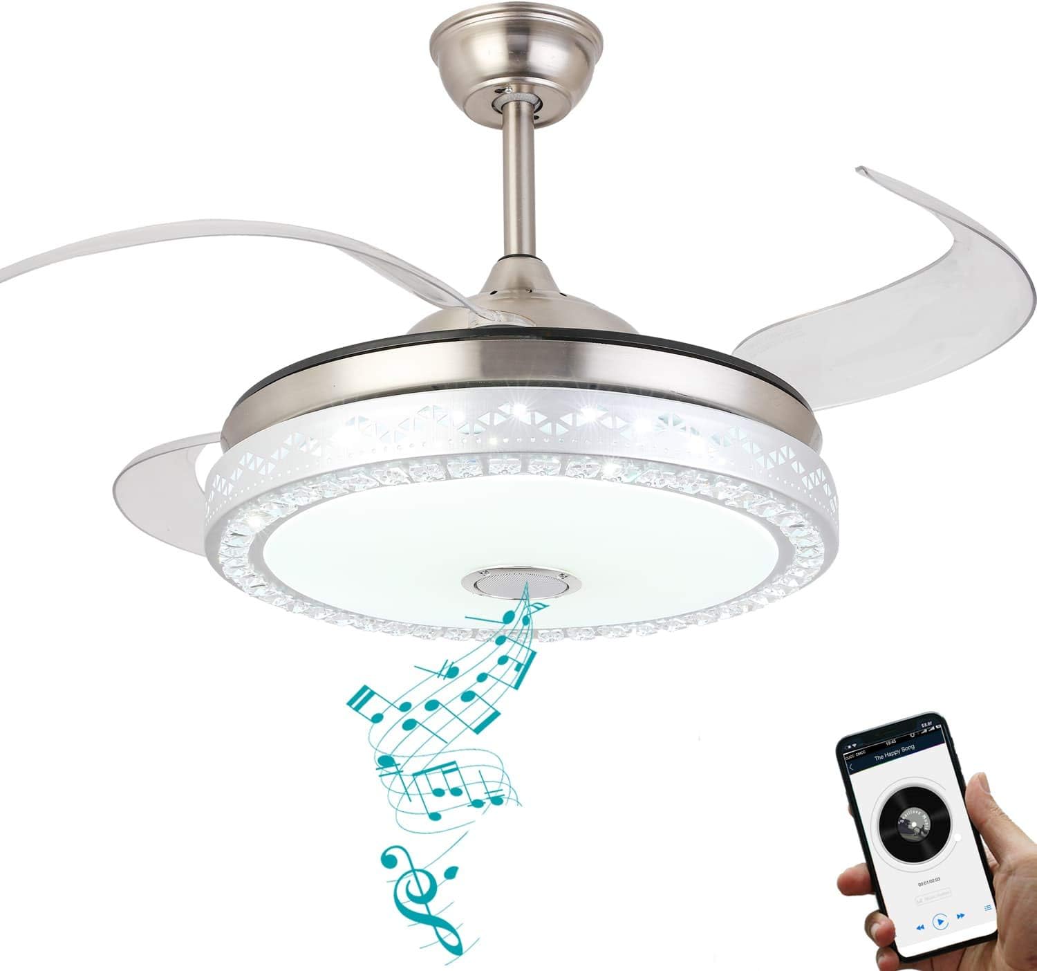 bluetooth speaker fan light
