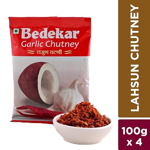 Bedekar Lahsun Chutney-400gm (Set of 4 * 100gm)